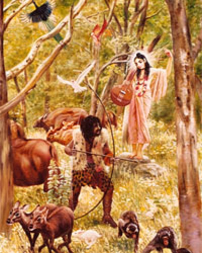 Narada and hunter Mrigari